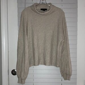 Sanctuary Light Beige Cowl Neck Sweater